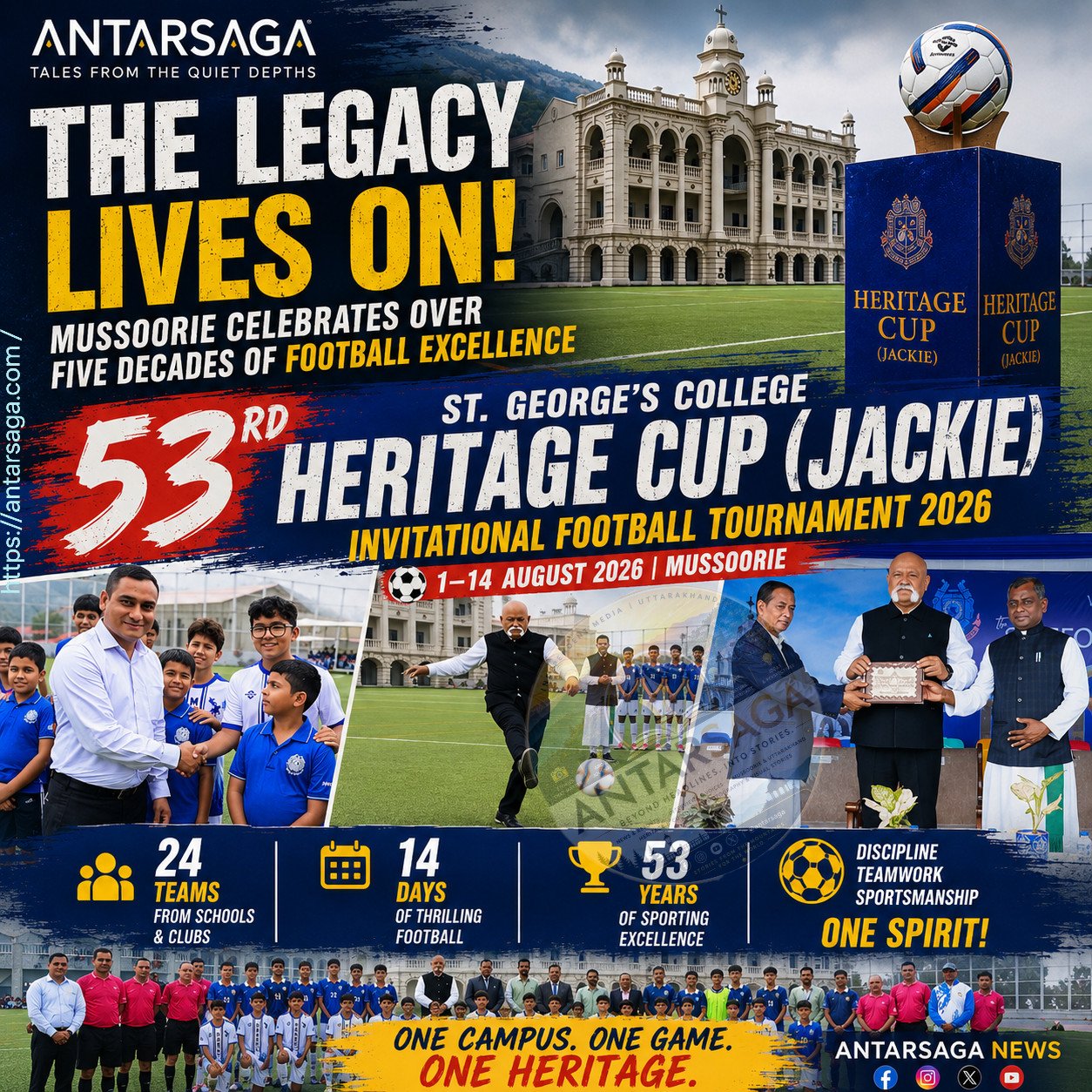 53rd St. George’s College Heritage Cup 2026 Kicks Off in Grand Style as Mussoorie Celebrates Football Tradition